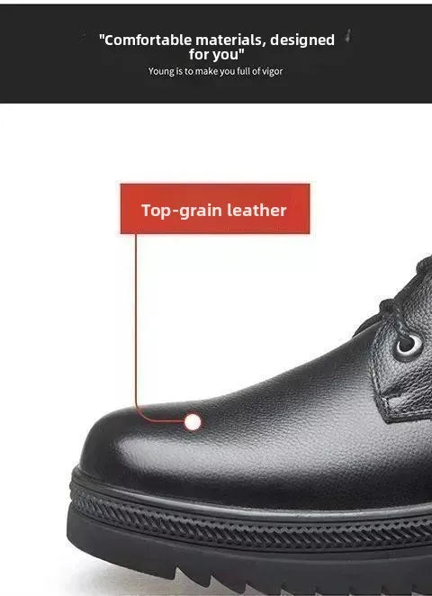 Chaussures Montantes Hiver Homme - Boots Fourrées Chaudes Casual