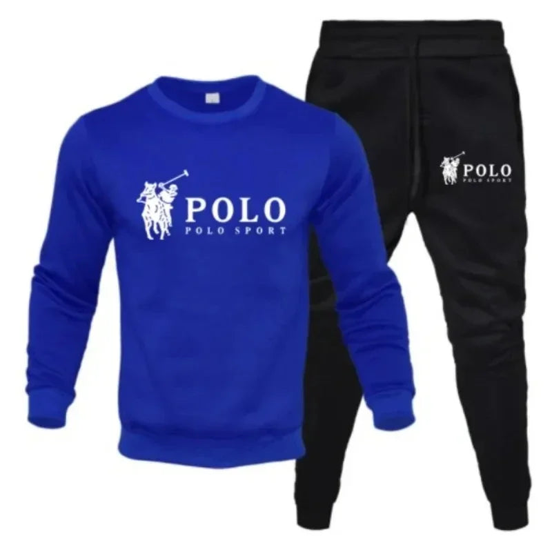 Ensemble Jogging Homme Automne Hiver - Sweat Col Rond + Pantalon Sport Casual - kadopascher