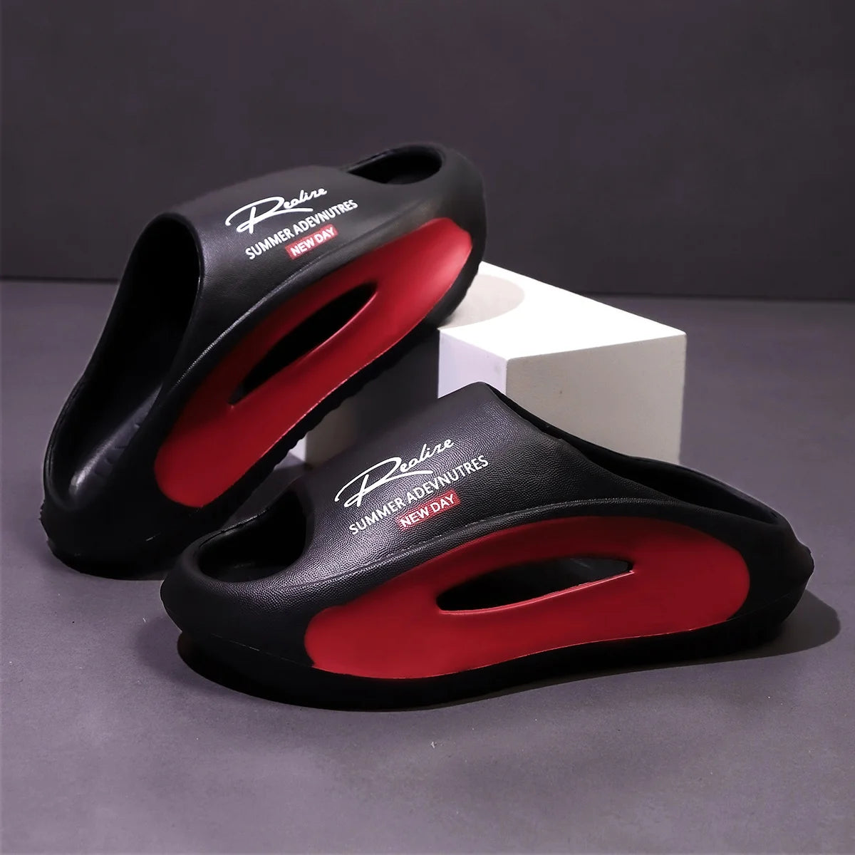 Sandales Homme EVA Légères - Claquettes Design Cartoon Intérieur/Extérieur