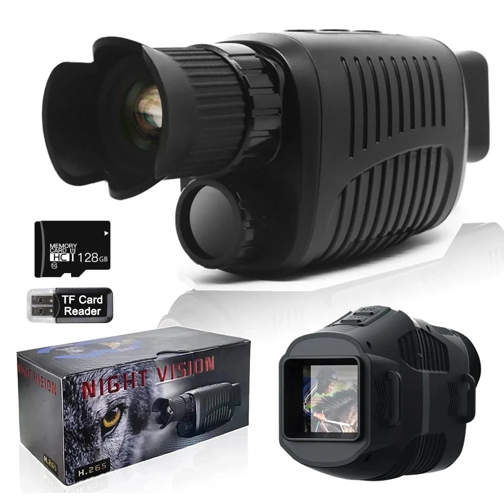 Monoculaire Vision Nocturne HD 1080P - Caméra Infrarouge 300m Zoom 5X - kadopascher