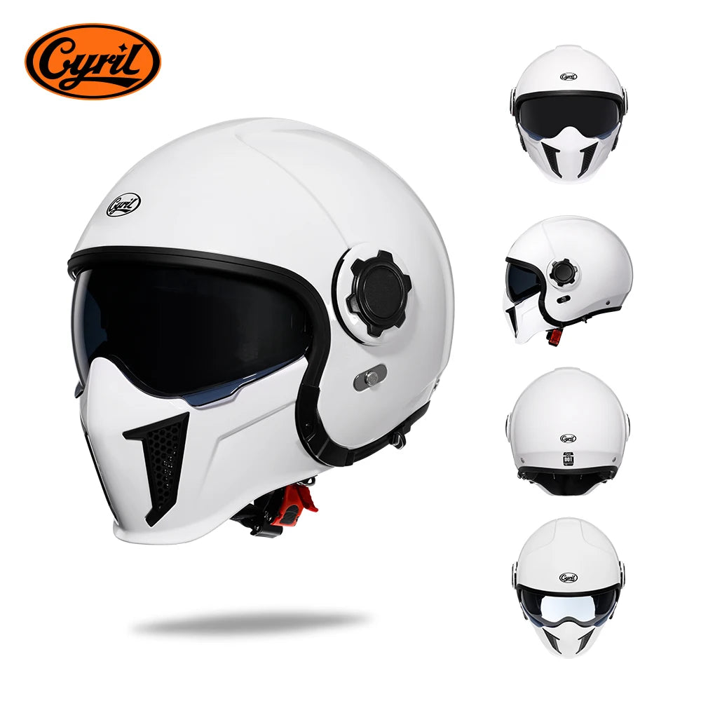 Casque Moto Modulable CYRIL OP12A – Homologué DOT/ECE Double Visière