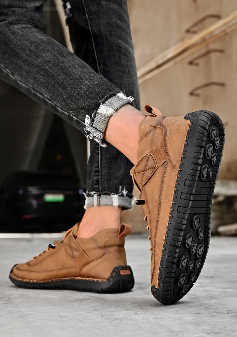 Chaussures cuir véritable entièrement faite a la main 
Handmade Leather Men Shoes - kadopascher