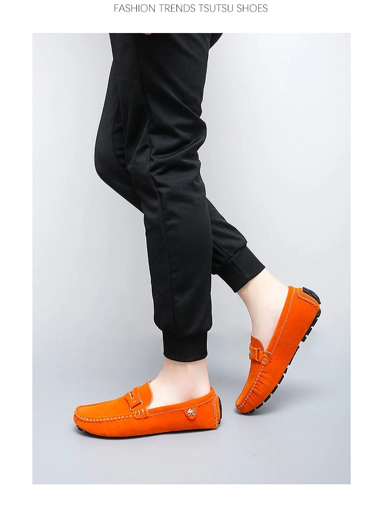 Chaussures Bateau Homme Style Britannique - Mocassins Slip-On Casual