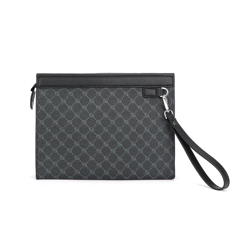Pochette Enveloppe Homme Cuir – Clutch Business Designer avec Poignée | Porte-Monnaie & Téléphone - kadopascher