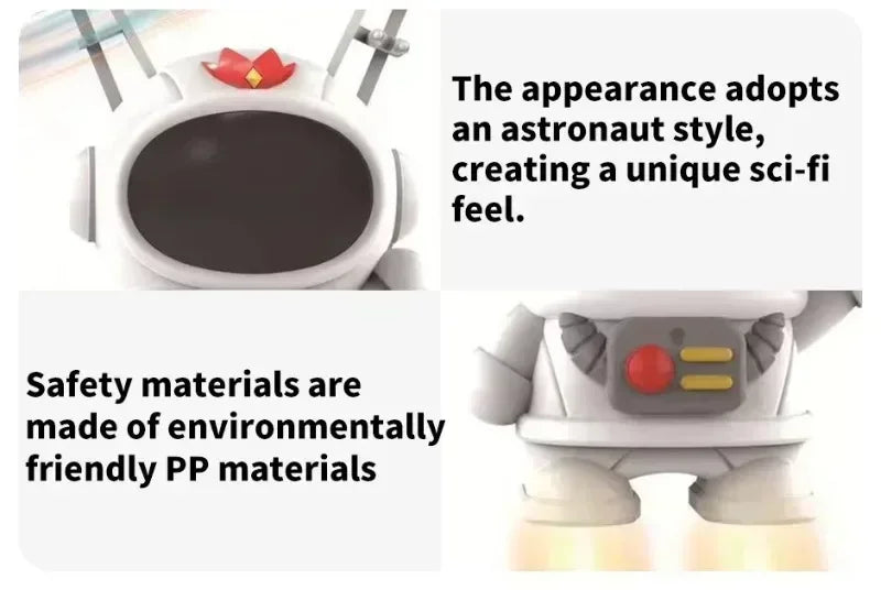 Robot Astronaute Volant Lumineux Lévitation UFO - Jouet Interactif LED - kadopascher