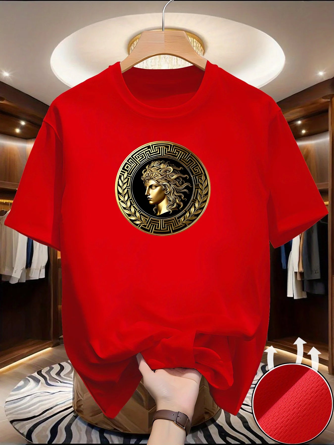T-shirt Imprimé Visage Homme – Séchage Rapide Polyester | Style Urbain Streetwear - kadopascher
