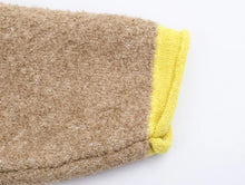 Cardigan stylé hiver pour femme / Cozy Women Elegant Blocking Knitted Cropped Cardigan Lapel Full Sleeves Zipper Pockets Loose Sweaters Lady Winter Daily Wears