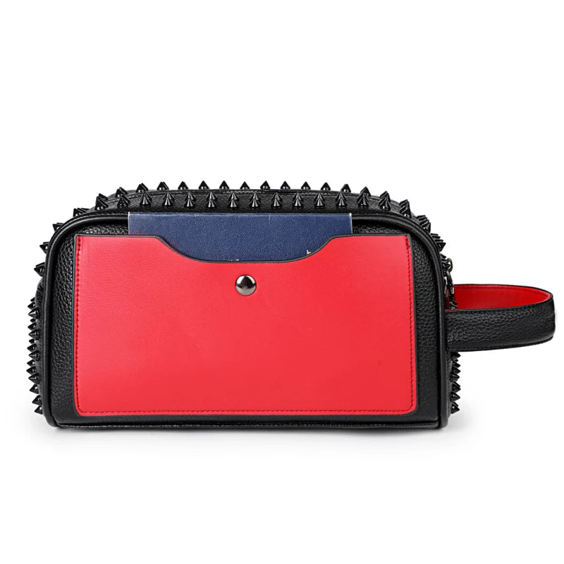 Bolso de mano de cuero de lujo para hombre - Elegante bolso de mano de negocios 2026