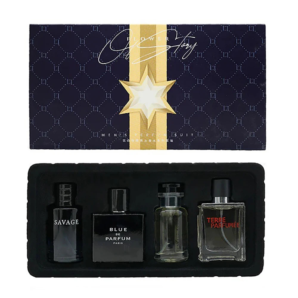 Coffret Parfum Homme Luxe - 4 Fragrances 100ml Cadeau Premium