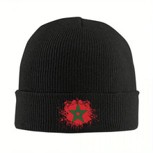 Bonnet patriote Maroc / Custom Marokko Morocco Flag Beanie Cap Unisex Winter Warm Bonnet Femme Knit Hat Outdoor Moroccan Proud Skullies Beanies Caps