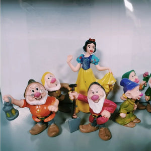 8Pcs/Set Disney Figure Toy Movie Snow White And The Seven Dwarfs Action Figures Doll Model Collection Decoration - kadopascher
