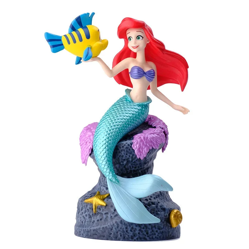 Disney Princess Ariel Anime Little Mermaid Action Figure Toys Ariel Pvc Collection Room Car Cake Decoration Gift for Kids Girls - kadopascher