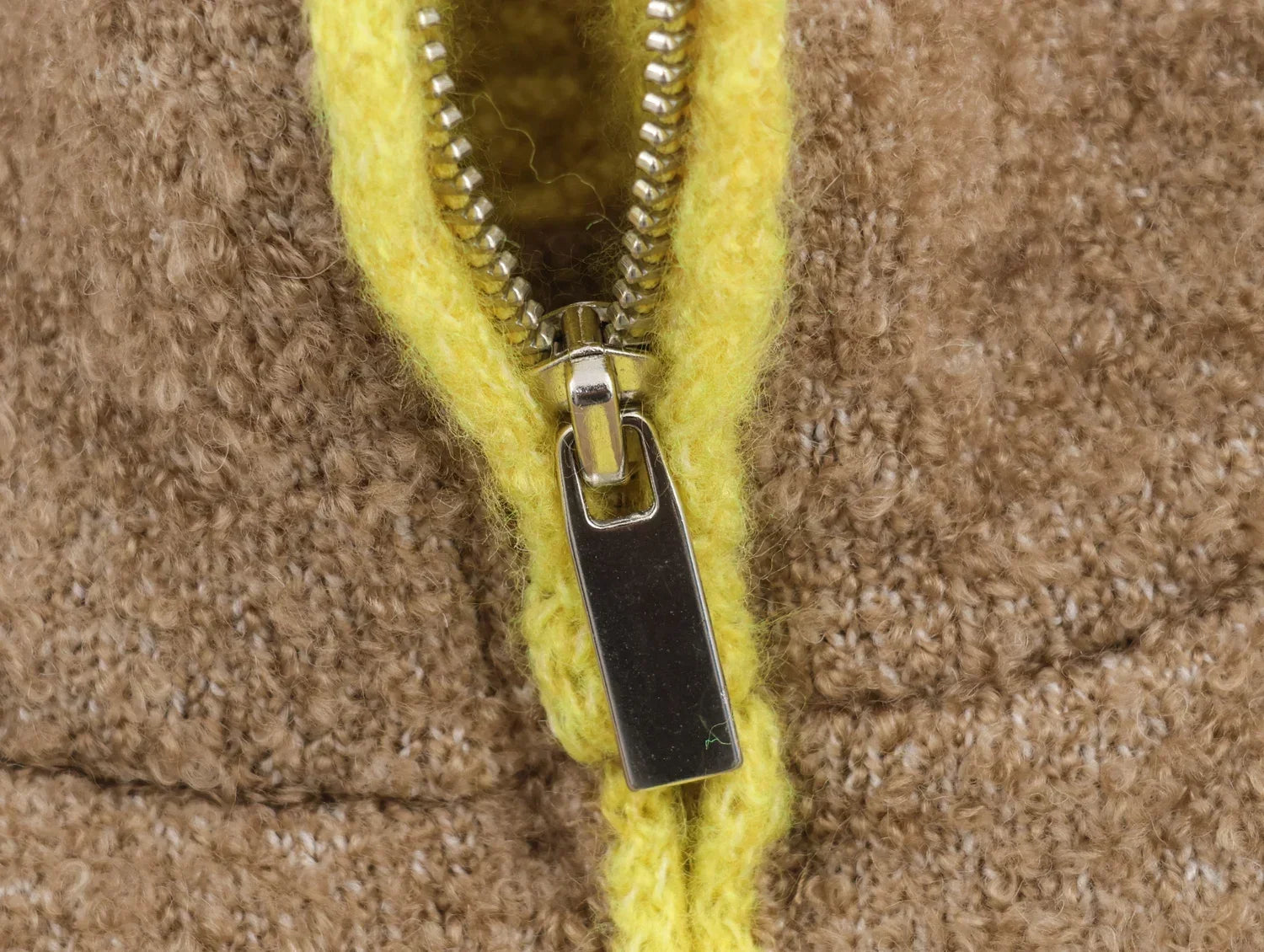 Women's Knitted Winter Zip-Up Cardigan - Cozy, Elegant, Loose Fit with Pockets