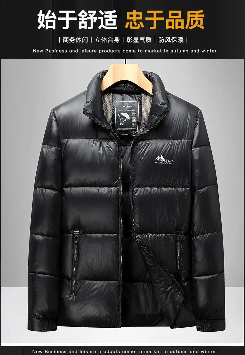 Chaqueta de plumón gruesa para hombre, invierno 2026