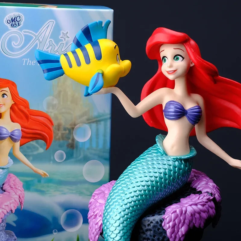 Disney Princess Ariel Anime Little Mermaid Action Figure Toys Ariel Pvc Collection Room Car Cake Decoration Gift for Kids Girls - kadopascher