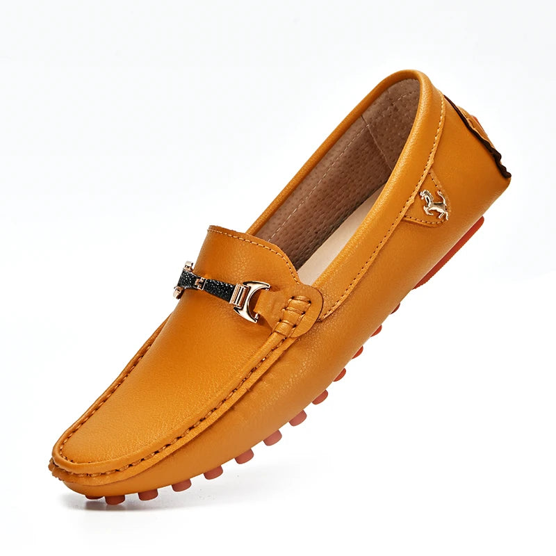 Mocassins Homme Sans Lacets – Chaussures Plates Respirantes & Confortables | Tailles 37-48 | Blanc, Noir, Bleu, Marron - kadopascher