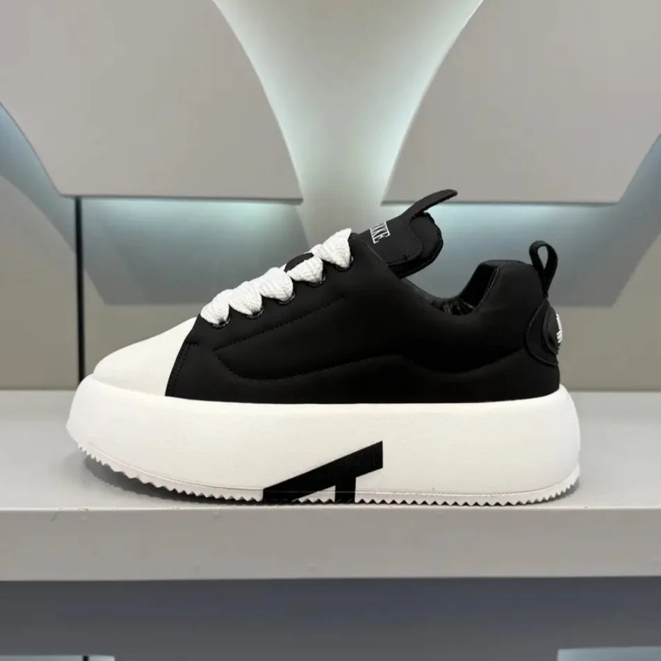 Chaussures Blanches Homme Semelle Épaisse – Sneakers Casual Antidérapantes