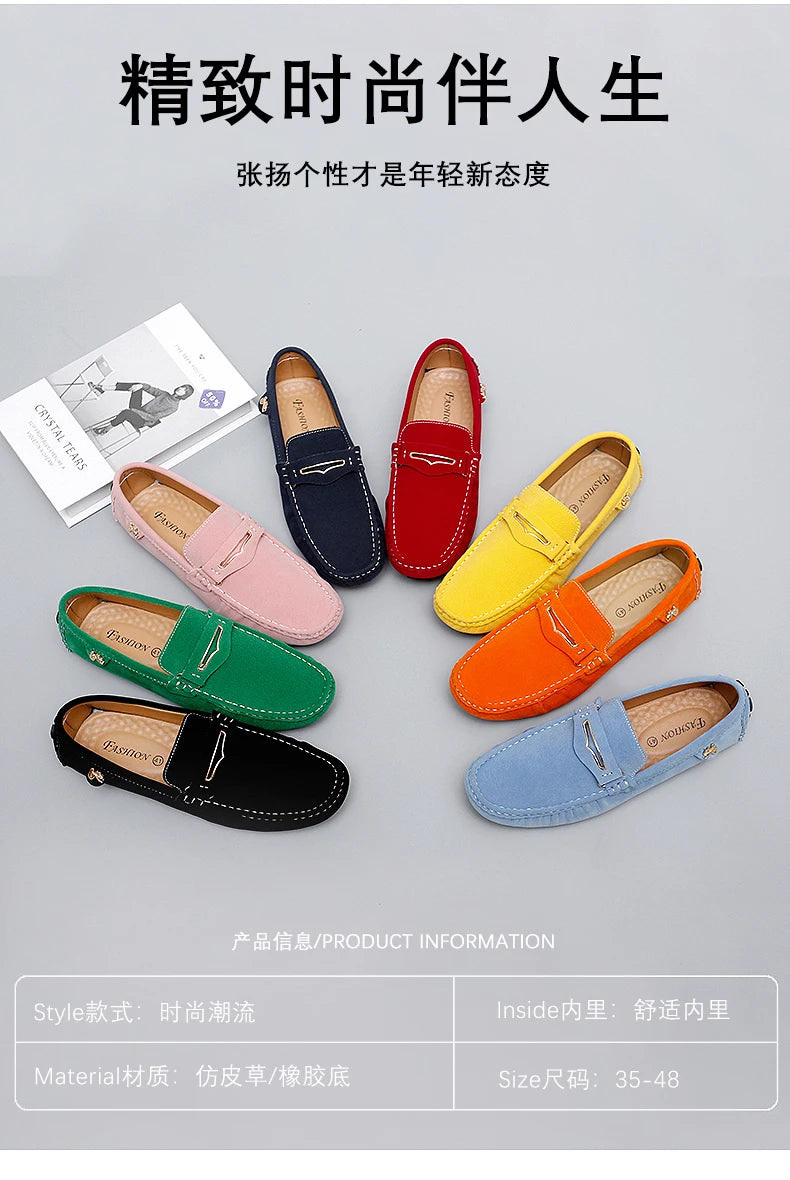 Chaussures Bateau Homme Style Britannique - Mocassins Slip-On Casual