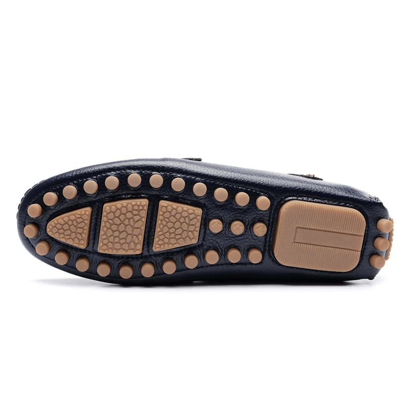Mocassins Homme Sans Lacets – Chaussures Plates Respirantes & Confortables | Tailles 37-48 | Blanc, Noir, Bleu, Marron - kadopascher