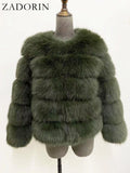 Manteau en Fourrure Véritable Hiver Femme Nouvelle Mode Duveteux 2025 / Vêtement Naturel Nouveauté dans la Catégorie Manteaux et Vestes - kadopascher