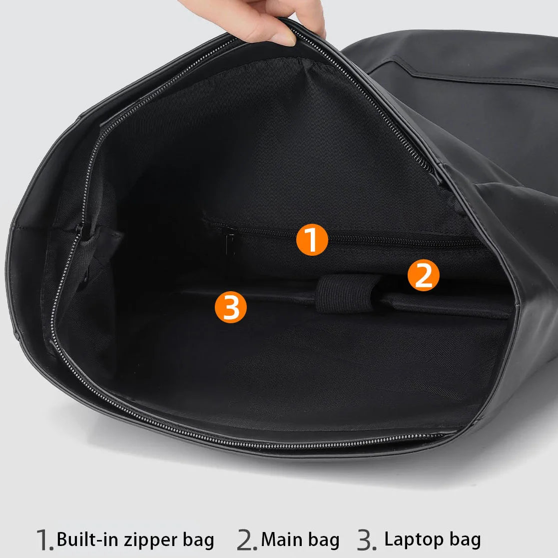 Sac à Dos Tendance Unisexe – Compartiment Laptop, Grande Capacité, Style Casual Premium - kadopascher