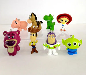 Disney 7PCS Toy Story 4 Action Figures Toys Woody Jessie Buzz Lightyear Forky Pig Bear Figura Model Doll Figurine Kids Boy Gifts - kadopascher
