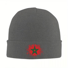 Bonnet patriote Maroc / Custom Marokko Morocco Flag Beanie Cap Unisex Winter Warm Bonnet Femme Knit Hat Outdoor Moroccan Proud Skullies Beanies Caps