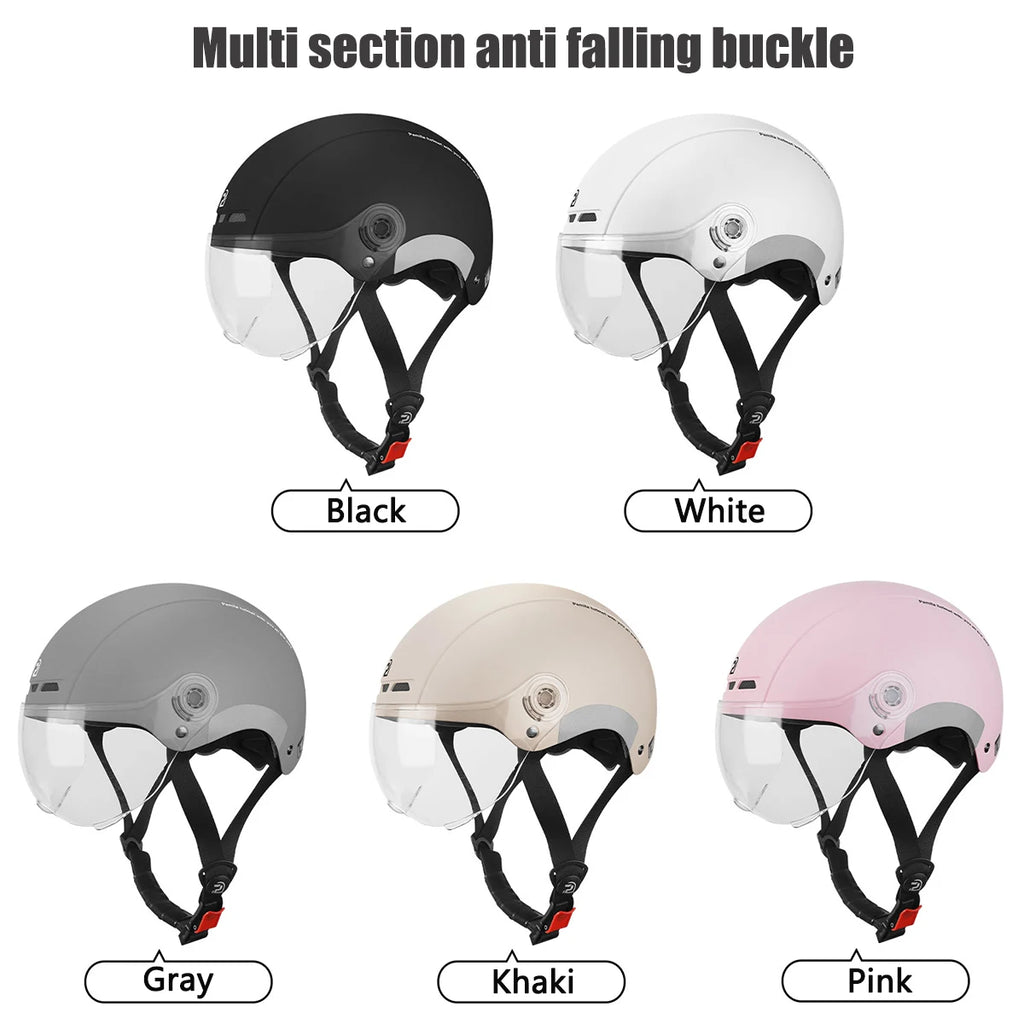 Casque Vélo PEMILA V-08T avec Lunettes HD Intégrées – Protection 4 Saisons | MTB Route E-Bike - kadopascher