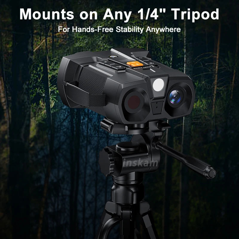 Jumelles Vision Nocturne 4K Grand Écran 4.5" - Zoom 10x Portée 800m - kadopascher