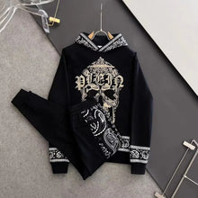 Survetement Philipp Plein Rhinestones Skulls Tracksuits 100%Cotton Streetwear Couple Hoody Men's Clothing Fashion 2024 Winter Diamond