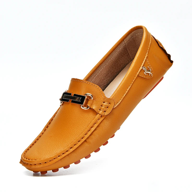 Mocassins Homme Sans Lacets – Chaussures Plates Respirantes & Confortables | Tailles 37-48 | Blanc, Noir, Bleu, Marron