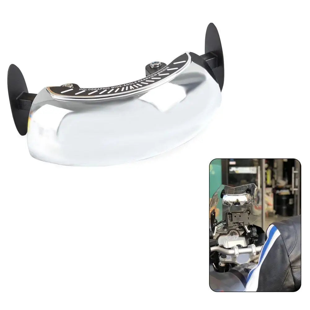Rétroviseur Moto Angle Mort 180° – Miroir Convexe HD Universel Pare-brise