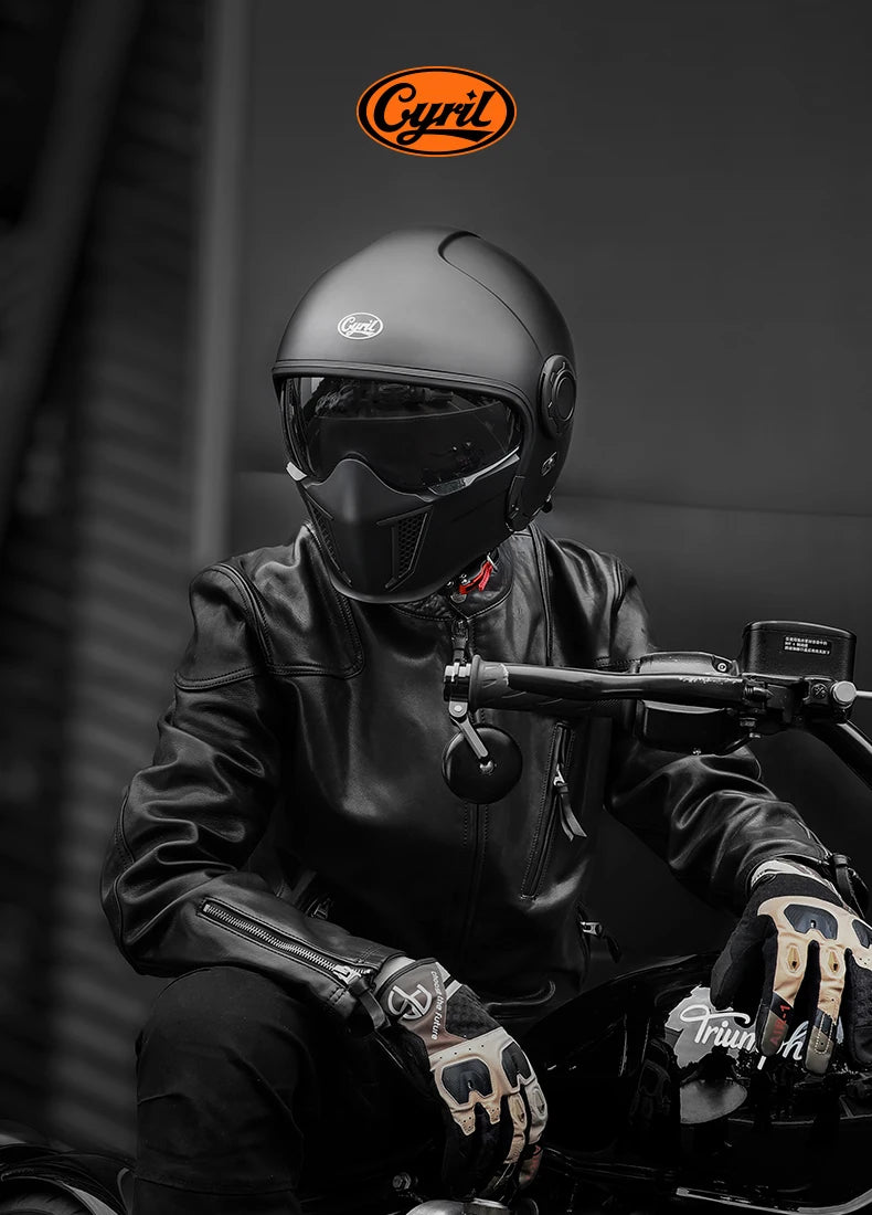 Casque Moto Modulable CYRIL OP12A – Homologué DOT/ECE Double Visière