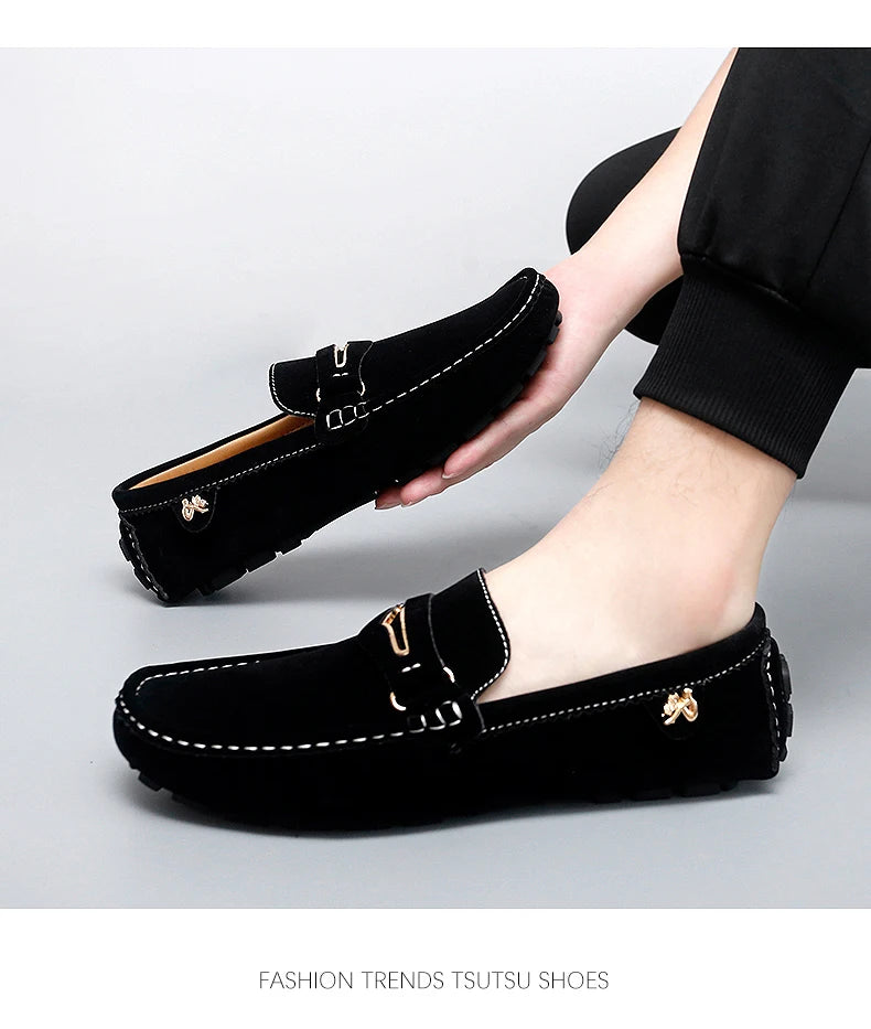 Chaussures Bateau Homme Style Britannique - Mocassins Slip-On Casual