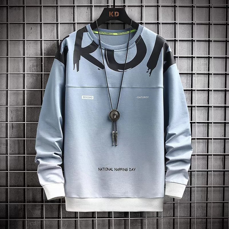 Pulle hiver automne / Spring Autumn Men's Sweatshirts Korean Fashion Streetwear Gradient Sweatshirts Male Casual Lounge Wear Tye Dye Sweatshirt - kadopascher