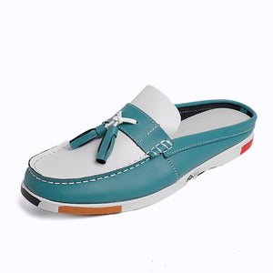Chaussures bateaux / Shoes Loafers Shoes Handmade Shoes High Quality Half Slipper Flats Lazy Shoes Muller Shoes - kadopascher