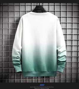 Pulle hiver automne / Spring Autumn Men&#39;s Sweatshirts Korean Fashion Streetwear Gradient Sweatshirts Male Casual Lounge Wear Tye Dye Sweatshirt