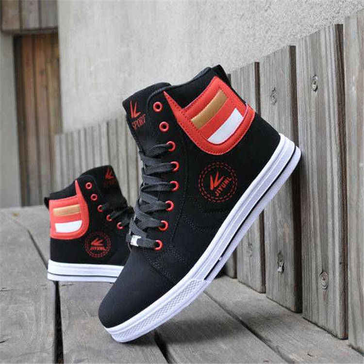 Fashion High-top Mens Sneakers Casual Tennis Shoes Chuky Men's Summer Sneakers Big Sizes Flat Footwear Korean Zapatos Hombre H14 - kadopascher