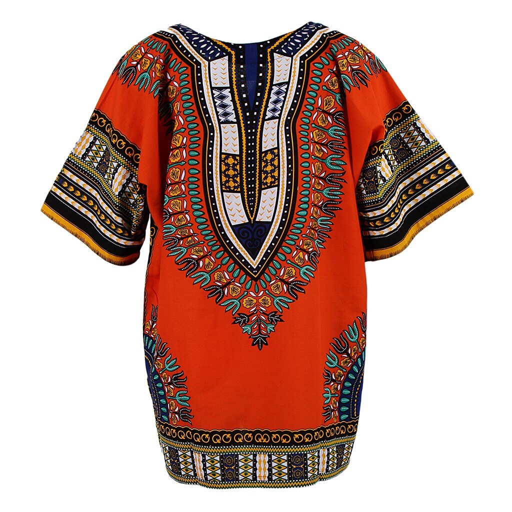 T shirt Africain / African Prints Dress Colorful Dashiki Shirt Top - kadopascher