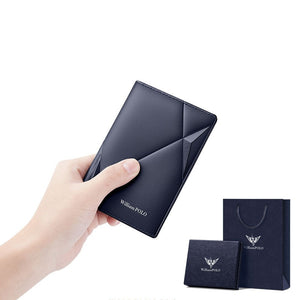 Porte carte luxe / WILLIAMPOLO Mens Wallet Genuine Leather Card Holder Purse Real Cowhide Fashion Design Wallet Men 2023 With Gift Box PL205265 - kadopascher