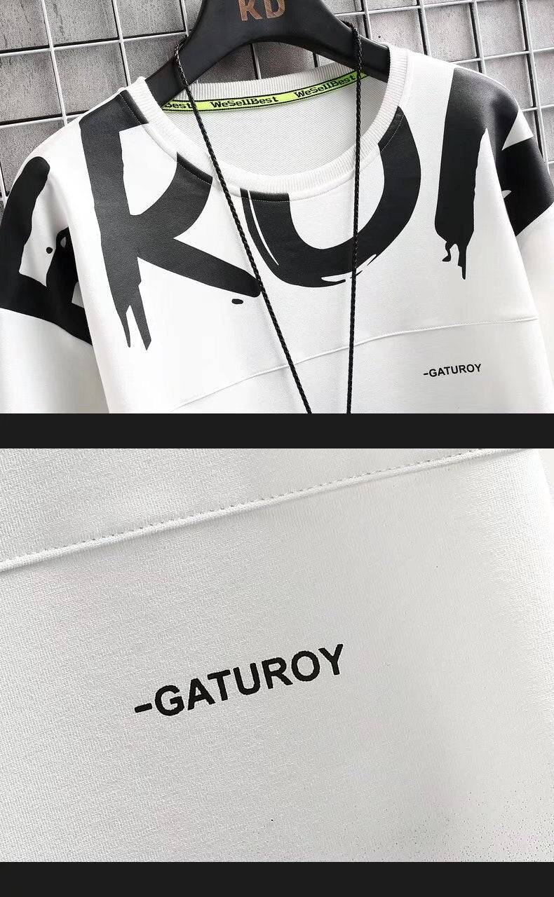 Pulle hiver automne / Spring Autumn Men's Sweatshirts Korean Fashion Streetwear Gradient Sweatshirts Male Casual Lounge Wear Tye Dye Sweatshirt - kadopascher