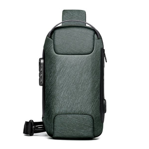 WEIXIER Shoulder Bag for Men Waterproof USB Man Crossbody Bag Anti-Theft Short Travel Messenger Sling Fashion Designer Chest Bag - kadopascher