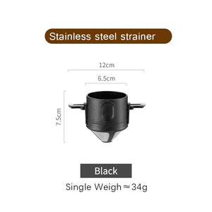 304 Stainless Steel Portable Coffee Filter Drip Coffee Tea Holder Reusable Mug Coffee Dripper Tea Cup Set Coffee Pot Coffeeware