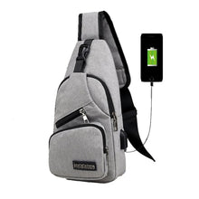 WEIXIER Shoulder Bag for Men Waterproof USB Man Crossbody Bag Anti-Theft Short Travel Messenger Sling Fashion Designer Chest Bag