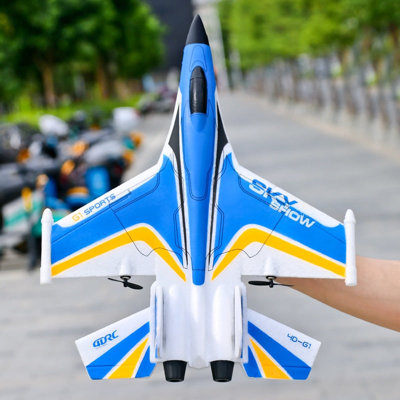 Avion de chasse radiocommandé / RC Glider Toy Big Size 2.4GHz 2CH Foam EPP Material Folding Wing Low Power Outdoor Remote Control Airplane Toy For Children New - kadopascher
