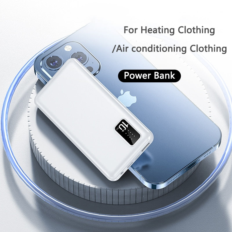 7.4V DC Heated Vest Power Bank 20000mAh Portable Charger External Battery Pack for Heated Jacket Power Bank for Xiaomi Mi iPhone - kadopascher