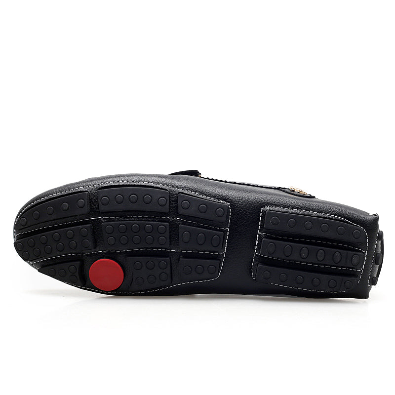 Mocassins de Luxe Chaussures cuir homme / Mocassins Doux marque luxe auto  / Chaussures En Cuir Hommes - kadopascher.com