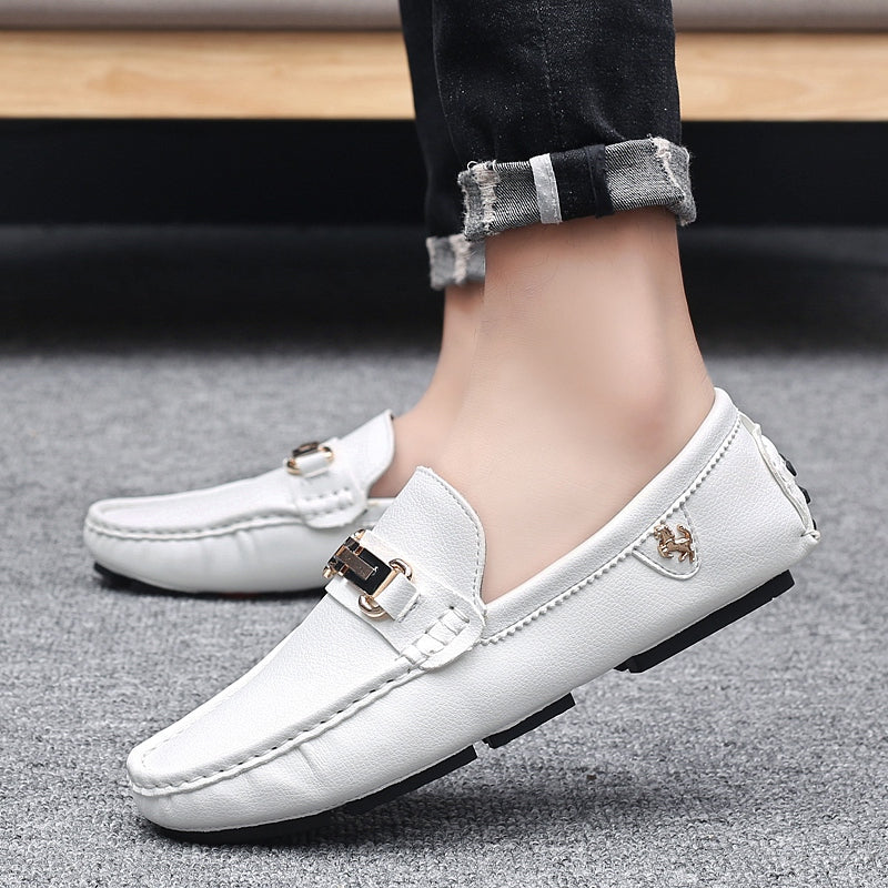 Mocassins de Luxe Chaussures cuir homme / Mocassins Doux marque luxe auto  / Chaussures En Cuir Hommes - kadopascher.com