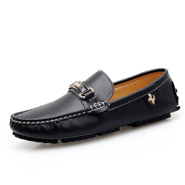 Mocassins de Luxe Chaussures cuir homme / Mocassins Doux marque luxe auto  / Chaussures En Cuir Hommes - kadopascher.com