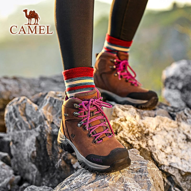 CAMEL Hommes Femmes High Top Chaussures de Randonnée 2019 Durable Imperméable Antidérapant En Plein Air Escalade Trekking Chaussures Militaire Tactique Bottes - kadopascher.com